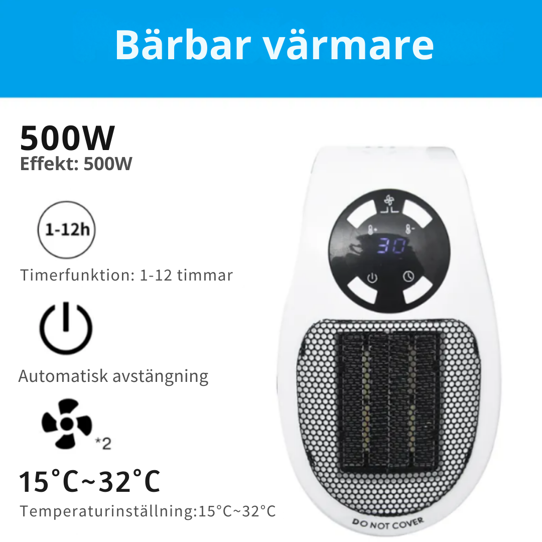 HeatPro™ Bärbar värmare